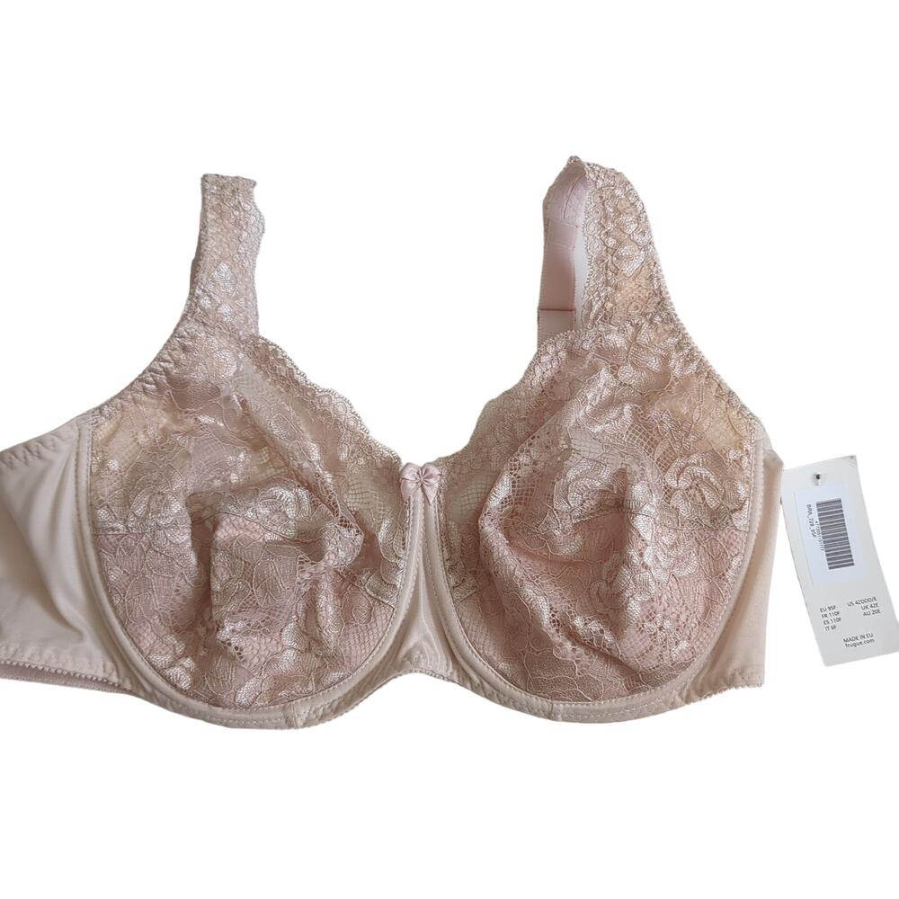 NWT Frugue Bra Womens 42DDD 42E Minimizer Underwire Comfort Unlined Plus Size‎